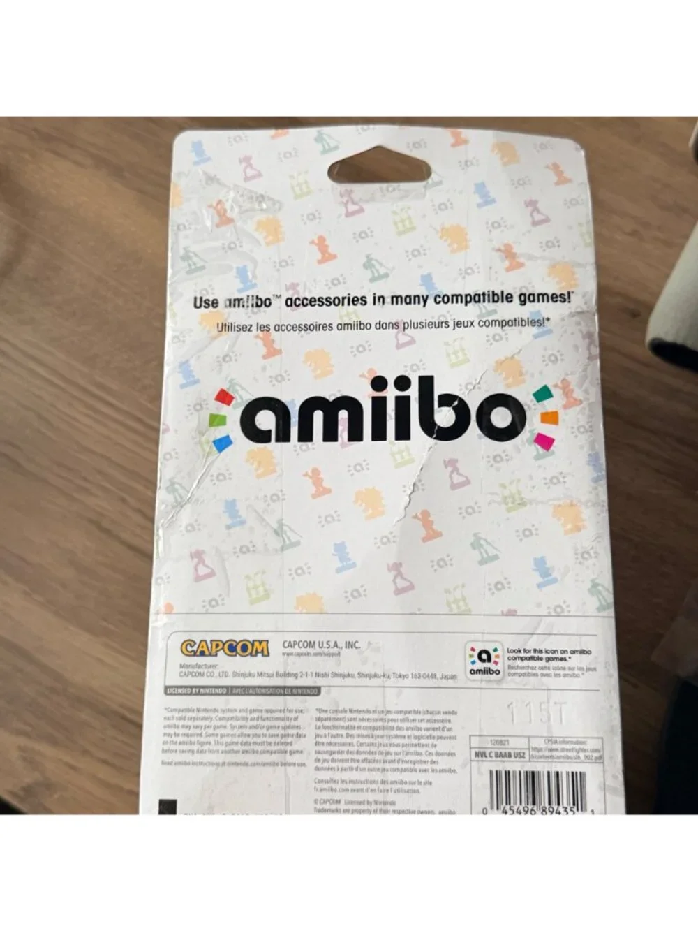 New! Jamie Amiibo street fighter- package damage